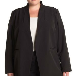 Bagatelle 2X Open Front Crepe Blazer Plus Sizes